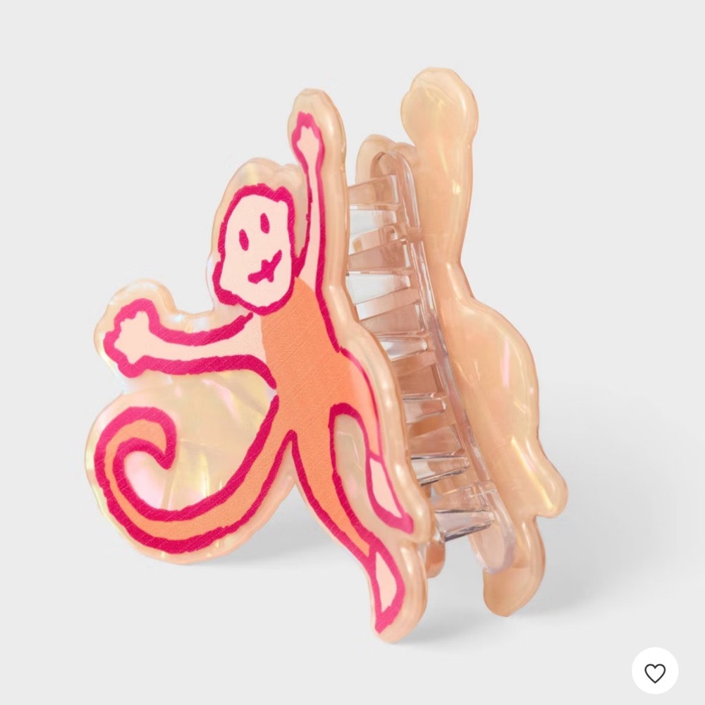 Monkey Claw Clip Orange - Roller Rabbit x Target NWT